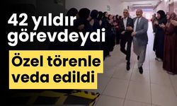 42 yıldır görevdeydi özel törenle veda etti