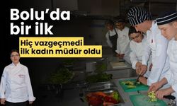 Bolu’da bir ilk hiç vazgeçmedi ilk kadın müdür oldu