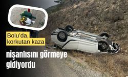 Bolu'da, korkutan kaza; nişanlısını görmeye gidiyordu