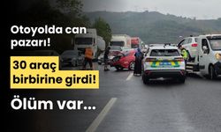 30 araç birbirine girdi, 1 kişi hayatını kaybetti