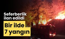 Seferberlik ilan edildi bir ilde 7 yangın