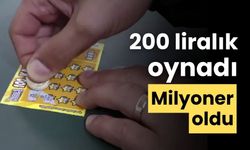 200 liralık oynadı milyoner oldu