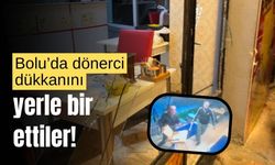 Bolu'da 2 kişi, dönerci dükkanını biribirine kattı