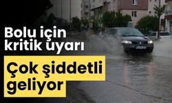 Bolu için kritik uyarı oldukça şiddetli geliyor