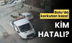 Bolu’da korkutan kaza, kameraya yansıdı