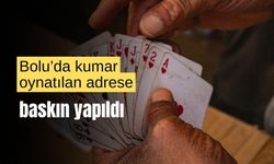 Bolu’da kumarhaneye baskın yapıldı!