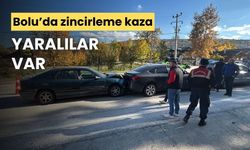Bolu'da zincirleme trafik kazasında 3 kişi yaralandı