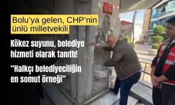 CHP’nin ünlü milletvekili, Bolu Kökez suyunu, belediye hizmeti olarak tanıttı