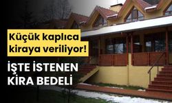 Küçük kaplıca, 1 milyon 184 bin liraya kiralanacak