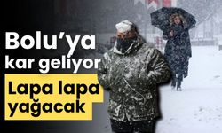 Bolu’ya kar geliyor lapa lapa yağacak