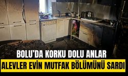 Mutfakta çıkan yangına itfaiye ekipleri müdahale etti