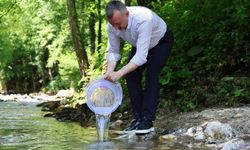50 bin kırmızı benekli alabalık suyla buluştu
