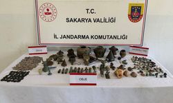 Sakarya'da kaçak kazı operasyonunda 806 tarihi obje ele geçirildi