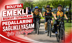 Bolu'da emekli bisiklet tutkunları pedallarını sağlıklı yaşam için çeviriyor