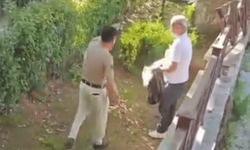 Akşemseddin Türbesinde alkol alan şahsa, vatandaş müdahale etti