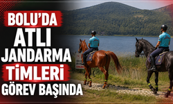 Bolu'da atlı jandarma timleri görev başında