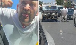 Trafik magandasından iğrenç hareketler! Önce dilini çıkardı, sonrası rezalet
