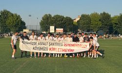Bolu'da asfalt şantiyesi tepkisi büyüyor: Pankartla sahaya çıktılar