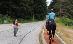 Bolu'da atlı jandarma timleri görev başında