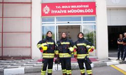 Bolu İtfaiyesinin ilk kadın itfaiye erleri göreve başladı
