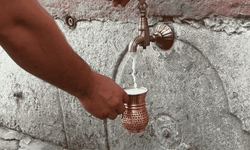 Düzce’de çeşmelerden su yerine ayran aktı