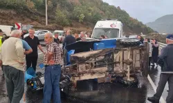 Düzce'de tarım aracı devrildi: 3 yaralı