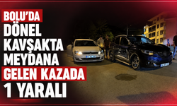 Bolu'da Dönel Kavşakta Meydana Gelen Kazada 1 Yaralı