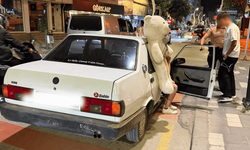 Peluş ayı ehliyetsiz sürücüyü ele verdi