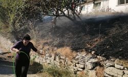 Mudurnu'da korkutan yangın: Kümeslere sıçramadan söndürüldü