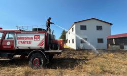 Bolu’da kereste fabrikasının yanında korkutan yangın