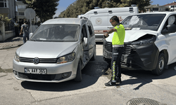 Bolu'da Sağlık Mahallesinde korkutan kaza