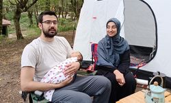 Bolulu Elif bebek ilk kampını Bartın'da yaptı