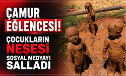 Çamur Eğlencesi! Çocukların Neşesi Sosyal Medyayı Salladı