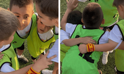 Miniklerin futbol taktiği güldürdü: Sağ kanadı paylaşamadılar