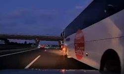 Otobüs kaza yaptırdı, ailenin çığlıkları kameraya yansıdı