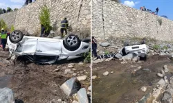 Otomobil dereye uçtu! Feci kazada iki kadın öldü
