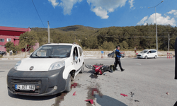 Otomobil ile motosiklet çarpıştı, 1 ağır yaralı