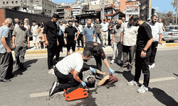 Yaşlı kadına otomobil çarptı