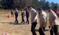 Bolu’da ekipler, tahta üzerinde yarıştı!