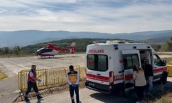 Bolu'da ambulans helikopter, 17 yaşındaki genç için havalandı!