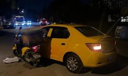 Bolu'da taksi ile motokurye çarpıştı: 1 yaralı