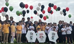 Bolu'da balonlar, Gazzeli çocuklar için uçtu!