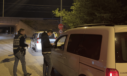 Onlarca araç denetimden geçti