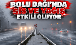 Bolu Dağı’nda sis ve yağış etkili oluyor