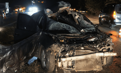 Büyükbaş hayvana çarpan otomobilin sürücüsü hayatını kaybetti