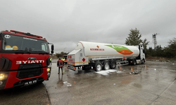 LPG yüklü tırda yangın
