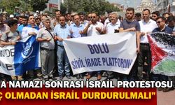 Cuma namazı sonrası İsrail protestosu