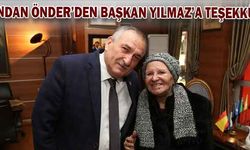 Handan Önder’den Başkan Yılmaz’a teşekkür