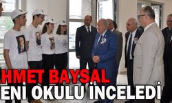 Ahmet Baysal yeni okulu ziyaret etti