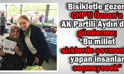 Bisikletle gezen CHP'li Özcan'a, AK Partili Aydın'dan gönderme;